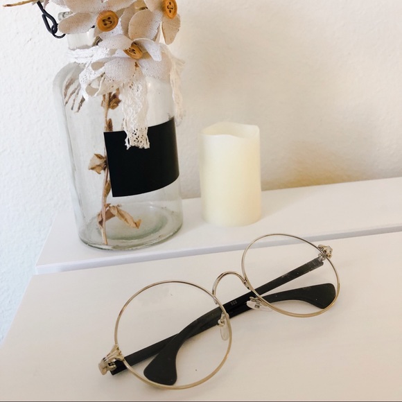 Accessories - Oversized Round Hipster Glasses